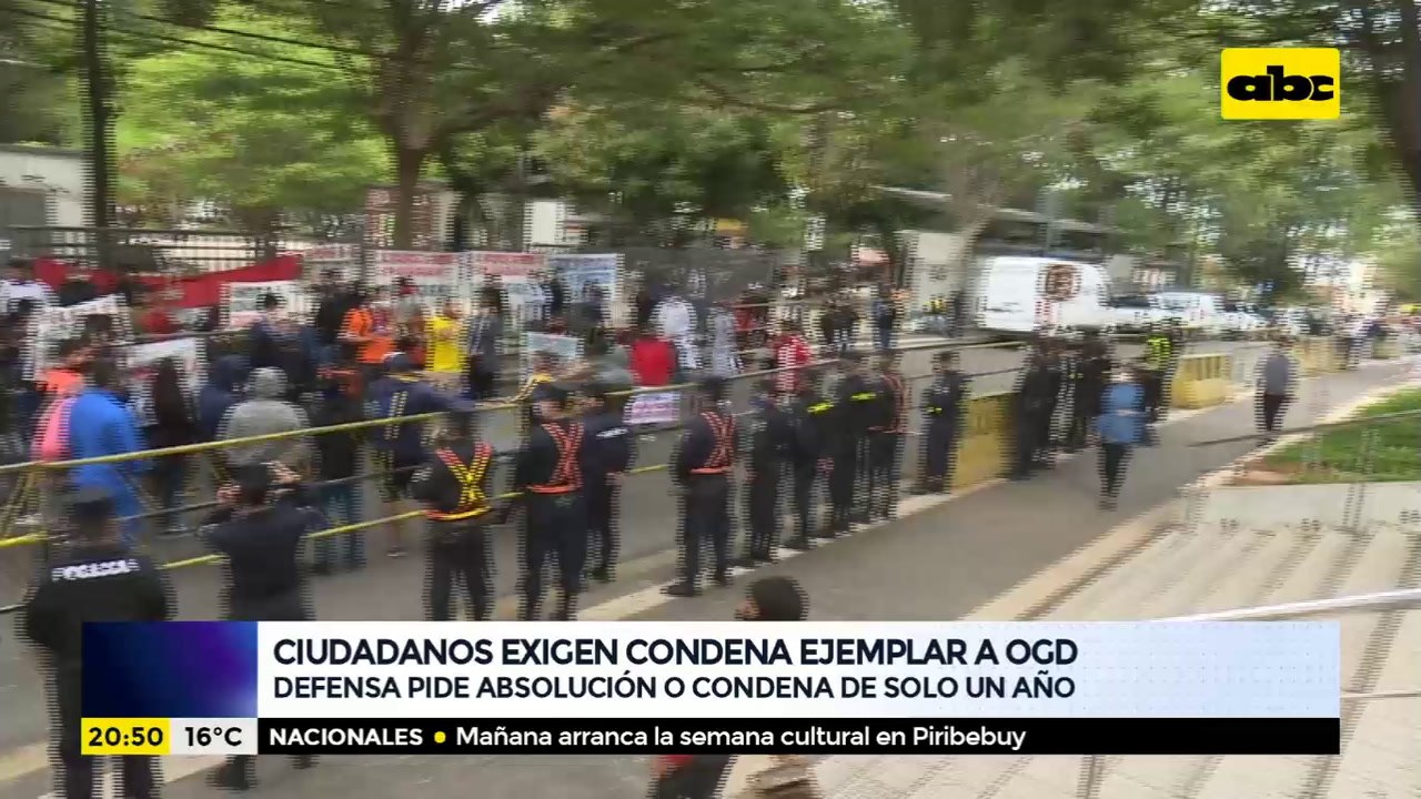 Ciudadanos exigen condena ejemplar a OGD