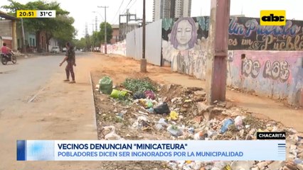 Vecinos de la Chacarita denuncian un "minicateura"