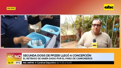 Segunda dosis de Pfizer llegó a Concepción