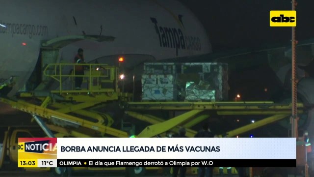 El ministro Borba anuncia la llegada de más vacunas