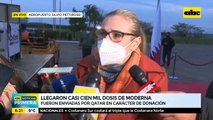 Llegaron casi 100.000 dosis de vacunas Moderna