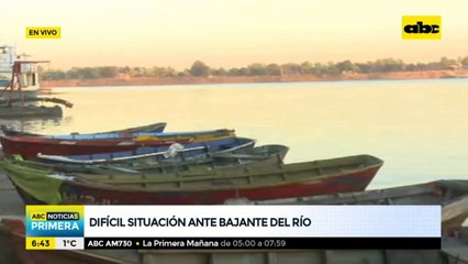 Pescadores, afectados por bajante del río Paraguay