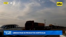 Liberan pase de productos hortícolas