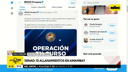 Senad realiza 10 allanamientos simultáneos en Amambay