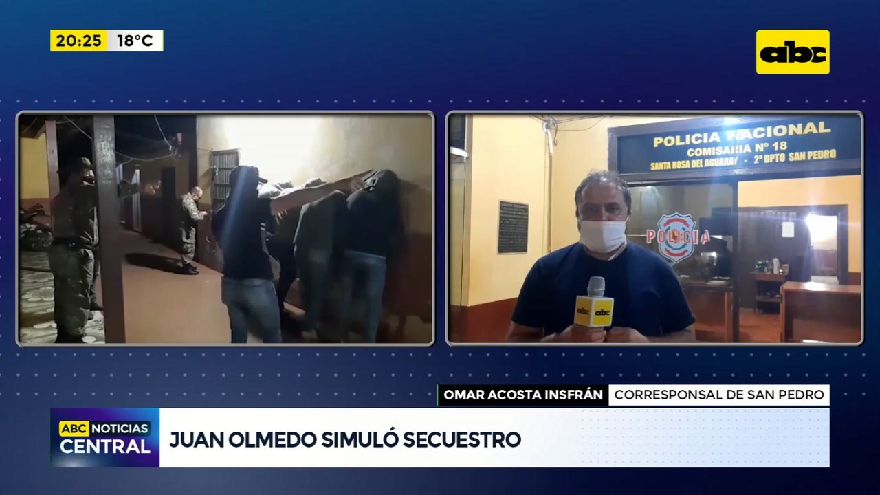 Juan Olmedo simuló secuestro