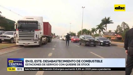 En el este: desabastecimiento de combustible