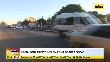 Inician obras de túnel en zona de tres bocas