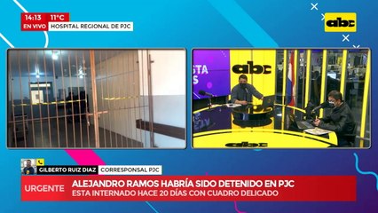 ¿Cómo se supo que Alejandro Ramos estaba internado en un centro asistencial de PJC?