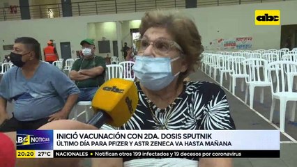 Inició vacunación con segunda dosis Sputnik