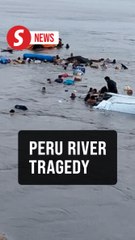 Peru landslide sinks boats in Amazon region river, killing 12