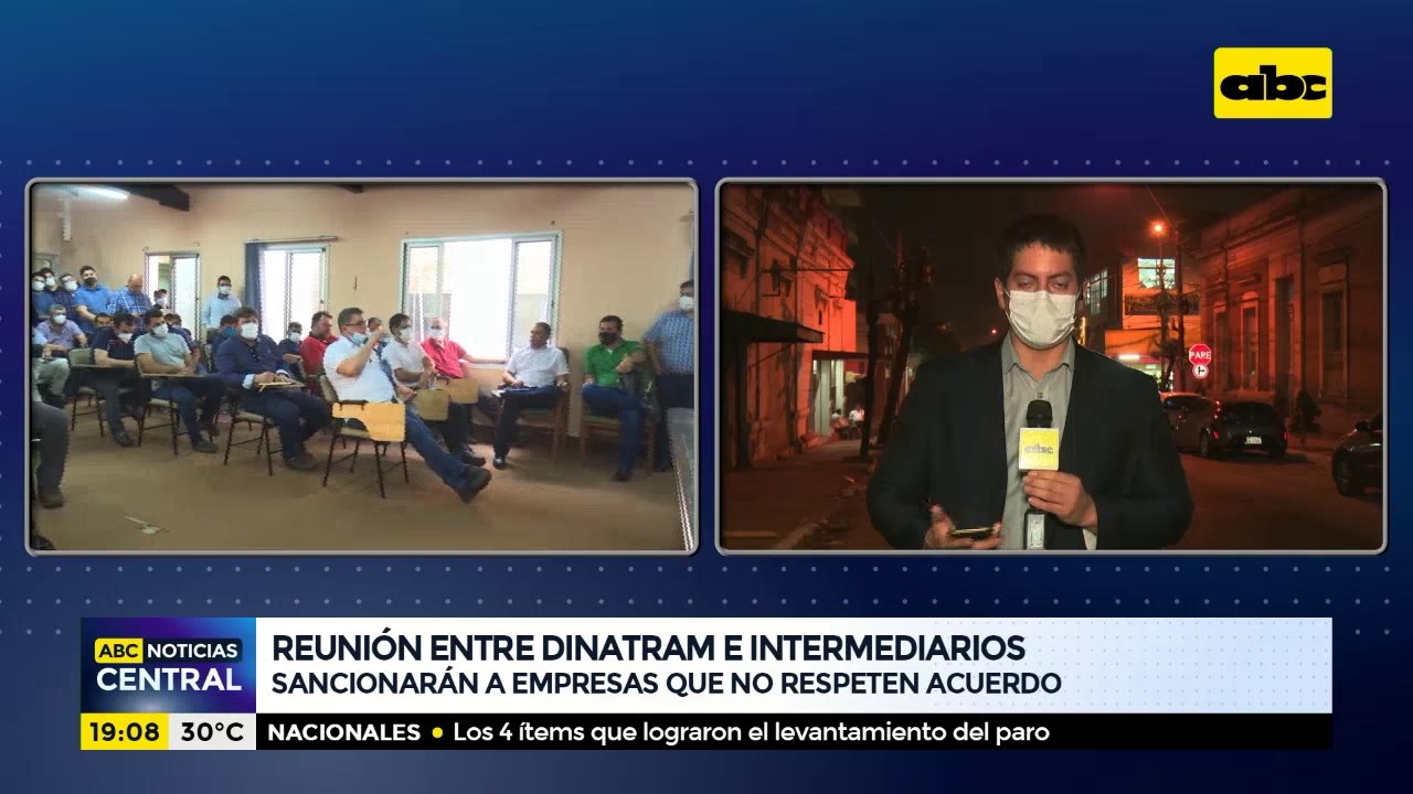Reunión entre Dinatran e intermediarios
