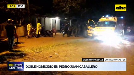 Doble homicidio en Pedro Juan Caballero