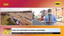 Paro de camioneros podría levantarse hoy
