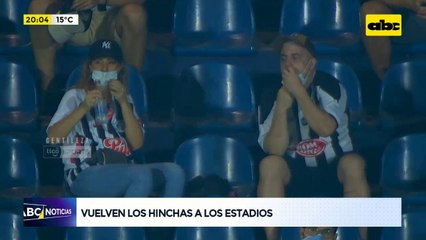 Vuelven los hinchas a los estadios