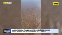 Lago Ypacaraí, transparente después de mucho