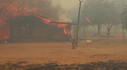 Un incendio de gran magnitud afectó una vivienda en Colonia Ceibo en Pdte. Hayes