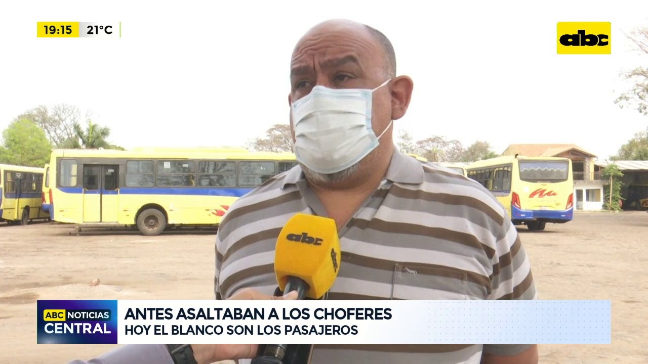Antes asaltaban a los choferes, hoy el blanco son los pasajeros