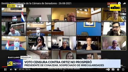 Voto censura contra Ortiz no prosperó