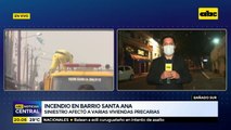Incendio en barrio Santa Ana