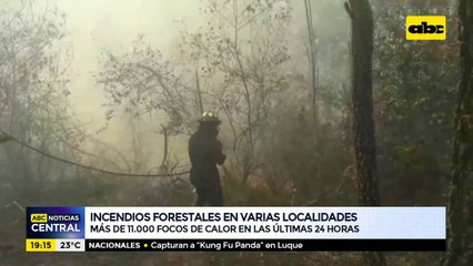 Incendios forestales en varias localidades