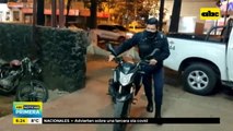 Motoasaltantes detenidos con arma de fuego