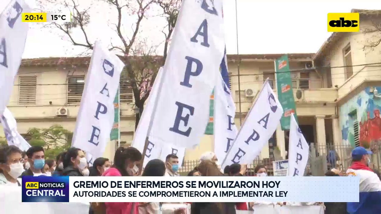 Gremios de enfermeros se movilizaron hoy