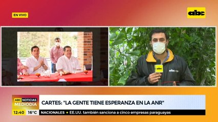 Cartes: "la gente tiene esperanza en la ANR"
