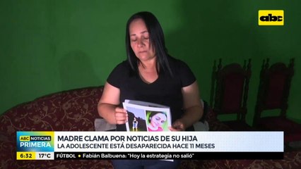 Madre clama por noticias de su hija desaparecida hace 11 meses