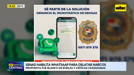 Senad habilita Whatsapp para delatar narcos