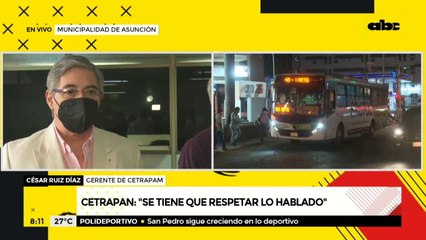 "Si salen a las calles en horas no pico, no van a encontrar buses llenos", según César Ruiz Díaz