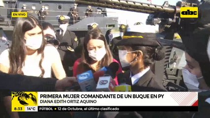 Asume la primera comandanta de un buque en las Fuerzas Armadas