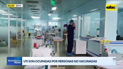 UTI son ocupadas por personas no vacunadas