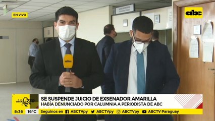 Se suspende juicio oral del exsenador Dionisio Amarilla contra el periodista Juan Carlos Lezcano