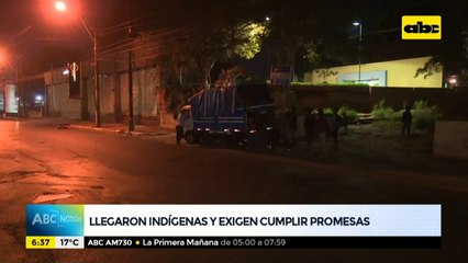 Indígenas llegaron a la Capital y exigen cumplimiento de promesas