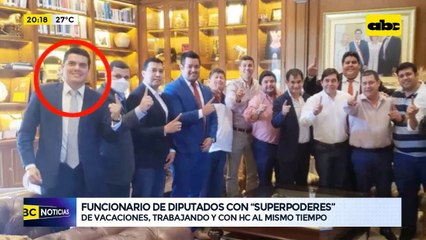 Funcionario de diputados con “superpoderes”: de vacaciones, trabajando y con HC al mismo tiempo