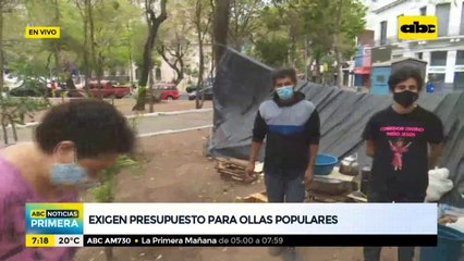 Exigen presupuesto para ollas populares