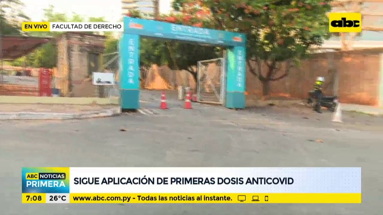 Sigue la aplicación de primeras dosis anticovid