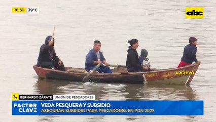 Subsidio para pescadores en PGN 2022