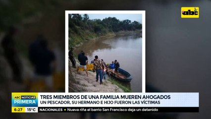 Tres miembros de una familia mueren ahogados