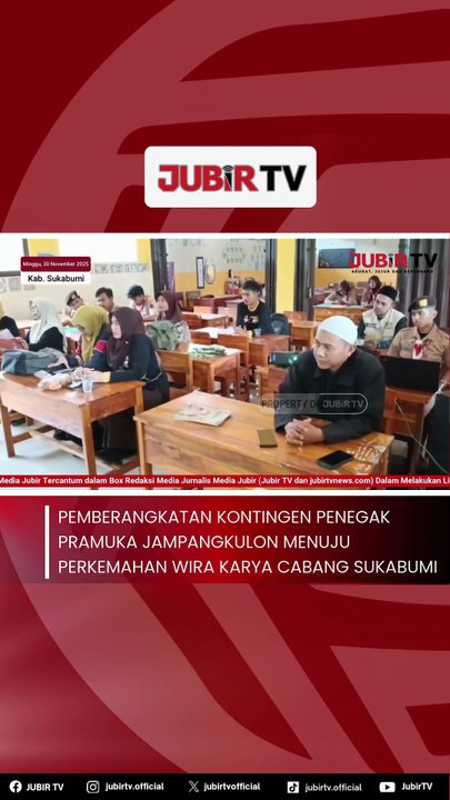 Pemberangkatan Kontingen Penegak Pramuka Jampangkulon Menuju Perkemahan Wira Karya Cabang Sukabumi