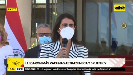 Llegaron más vacunas Astrazeneca y Sputnik V