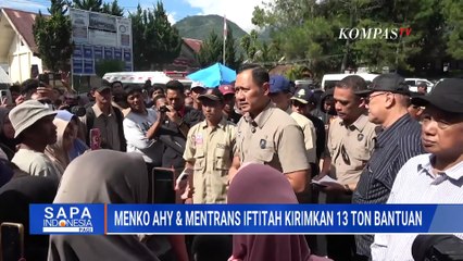 Menko AHY dan Mentrans Salurkan 13 Ton Bantuan Pangan Hingga Medis untuk Korban Bencana Sumatera