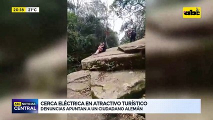 Cerca eléctrica en atractivo turístico