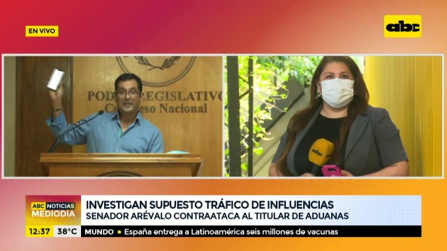 Senador Martín Arévalo contraataca al titular de Aduanas