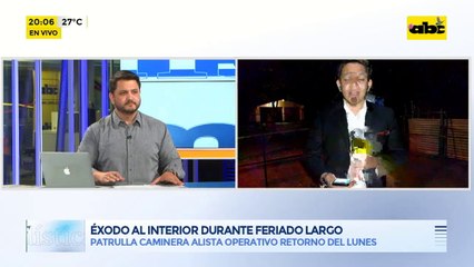 Éxodo al interior durante feriado largo