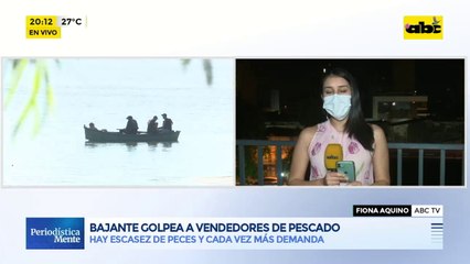 Bajante golpea a vendedores de pescado