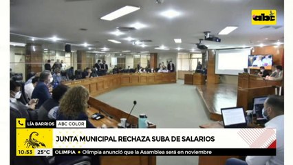 Junta Municipal de Asunción rechaza suba de salarios a funcionarios