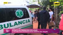 Intento de feminicidio en Luque