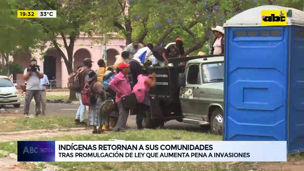 Indígenas retornan a sus comunidades