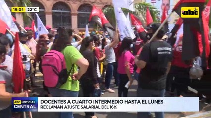 Docentes a cuarto intermedio hasta el lunes